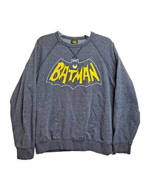 Batman Sweatshirt Black Adult Medium EUC Vintage Look